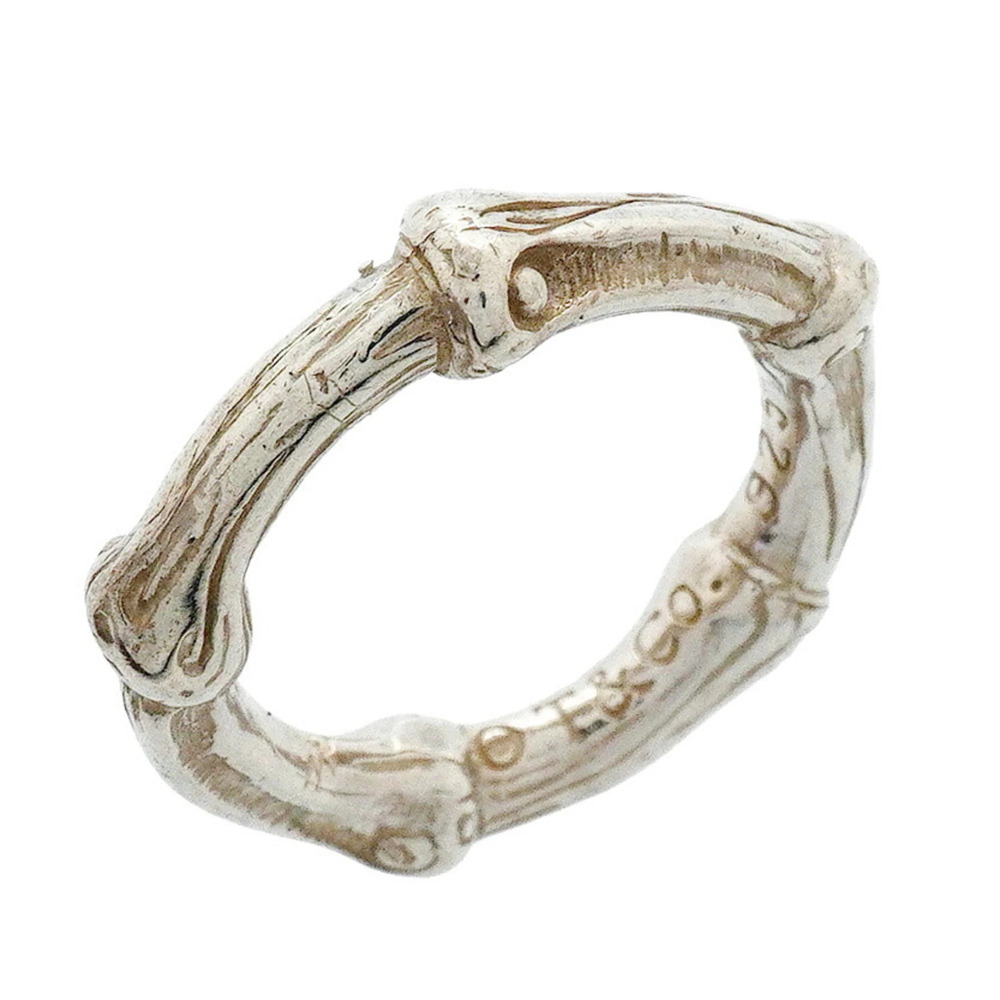 Tiffany & Co. Bamboo Ring, Sterling Silver 925, Size 8.5, Women's